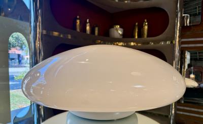 Sergio Mazza Magnolia Opaline Lamp by Sergio Mazza for Quattrifoglio 1970s