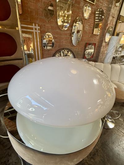 Sergio Mazza Magnolia Opaline Lamp by Sergio Mazza for Quattrifoglio 1970s