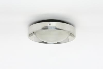 Sergio Mazza Midcentury modern flush mount ceiling light Italy circa 1960s