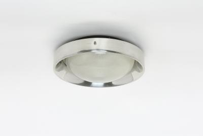 Sergio Mazza Midcentury modern flush mount ceiling light Italy circa 1960s
