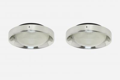 Sergio Mazza Midcentury modern flush mount ceiling light Italy circa 1960s