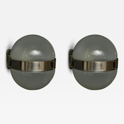 Sergio Mazza Pair of Sergio Mazza for Artemide Clio Wall Sconces