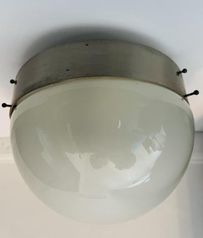 Sergio Mazza Sergio Mazda Artemide Clio Flush Ceiling Lamp Italian Mid Century