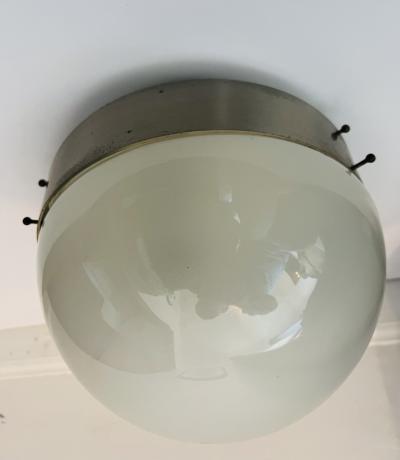 Sergio Mazza Sergio Mazda Artemide Clio Flush Ceiling Lamp Italian Mid Century