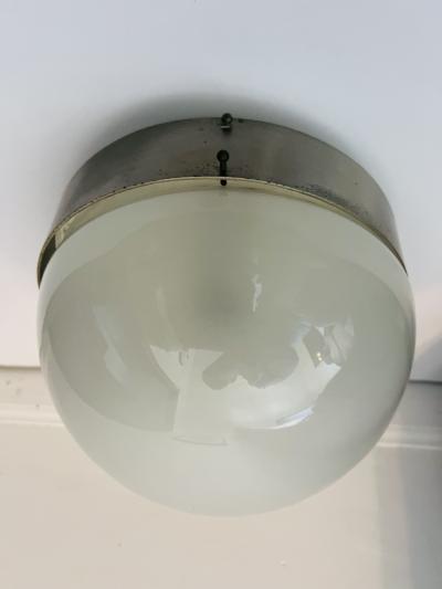 Sergio Mazza Sergio Mazda Artemide Clio Flush Ceiling Lamp Italian Mid Century