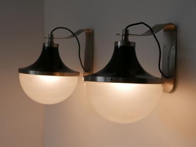 Sergio Mazza Set of Two Mid Century Modern Sconces Pi by Sergio Mazza for Artemide 1960s