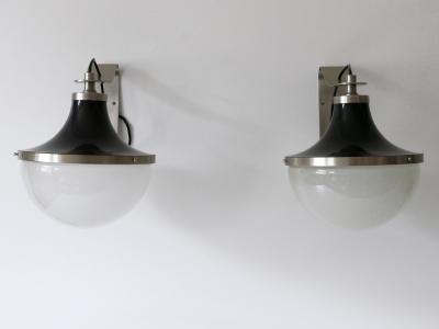 Sergio Mazza Set of Two Mid Century Modern Sconces Pi by Sergio Mazza for Artemide 1960s