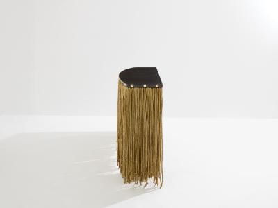 Sergio Ponzio IV metal and ropes console table 1970s