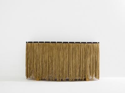 Sergio Ponzio IV metal and ropes console table 1970s