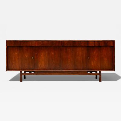 Sergio Rodrigues 1960s Mid Century Modern Credenza by Sergio Rodrigues in Rosewood Lot 414