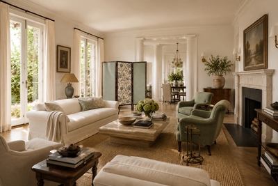 Sergio Rodrigues 3 Panel Screen in Brazilian Rosewood Upholstered Fabrics by Sergio Rodrigues