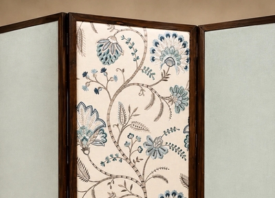 Sergio Rodrigues 3 Panel Screen in Brazilian Rosewood Upholstered Fabrics by Sergio Rodrigues