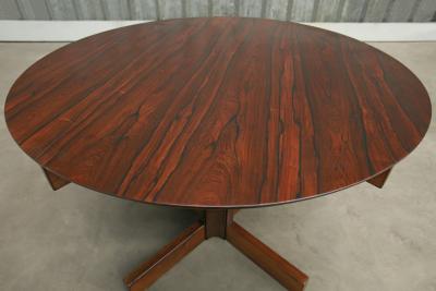 Sergio Rodrigues Alex Dining Table in Hardwood Glass by Sergio Rodrigues 1960s