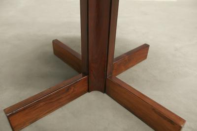 Sergio Rodrigues Alex Dining Table in Hardwood Glass by Sergio Rodrigues 1960s