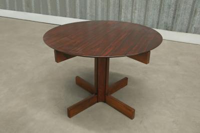 Sergio Rodrigues Alex Dining Table in Hardwood Glass by Sergio Rodrigues 1960s