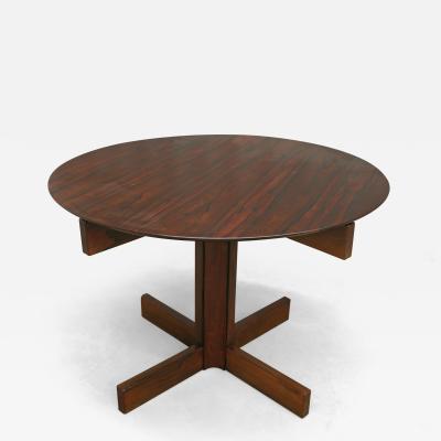 Sergio Rodrigues Alex Dining Table in Hardwood Glass by Sergio Rodrigues 1960s