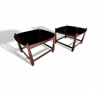Sergio Rodrigues Arimelo Side Tables in Rosewood Sergio Rodrigues 1958 Lot 596A