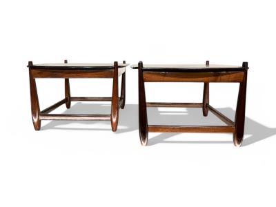 Sergio Rodrigues Arimelo Side Tables in Rosewood Sergio Rodrigues 1958 Lot 596A