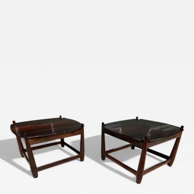 Sergio Rodrigues Arimelo Side Tables in Rosewood Sergio Rodrigues 1958 Lot 596A