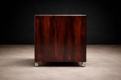 Sergio Rodrigues Bar Cart in Brazilian Rosewood Jacarand by Sergio Rodrigues Brazil Lot 76
