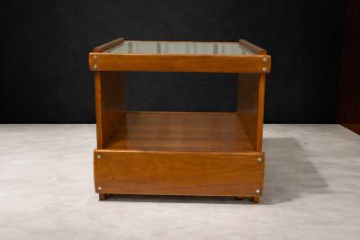 Sergio Rodrigues Bar Cart in Hardwood with Shelf Sergio Rodrigues 1960s