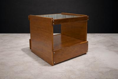 Sergio Rodrigues Bar Cart in Hardwood with Shelf Sergio Rodrigues 1960s