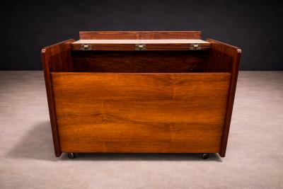 Sergio Rodrigues Bar Cart in Rosewood Sergio Rodrigues 1960s