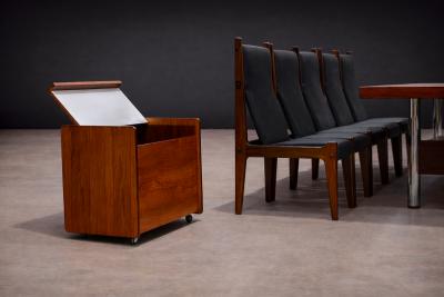 Sergio Rodrigues Bar Cart in Rosewood Sergio Rodrigues 1960s