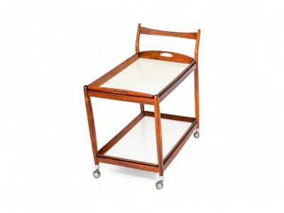 Sergio Rodrigues Bar Cart in Rosewood with Removable Trays Sergio Rodrigues 1960s Lot 298A