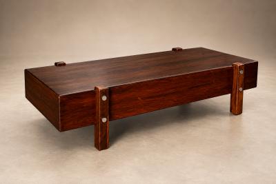 Sergio Rodrigues Brazilian Eleh Coffee Table Bench in Rosewood by Sergio Rodrigues Lot 1123