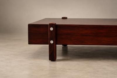 Sergio Rodrigues Brazilian Eleh Coffee Table Bench in Rosewood by Sergio Rodrigues Lot 1123