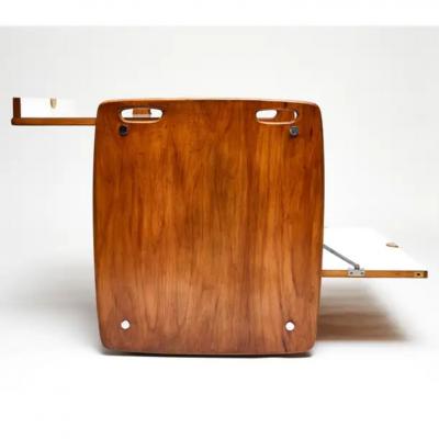 Sergio Rodrigues Brazilian Modern Bar Cart in Hardwood by Sergio Rodrigues for Oca 1962 Brazil