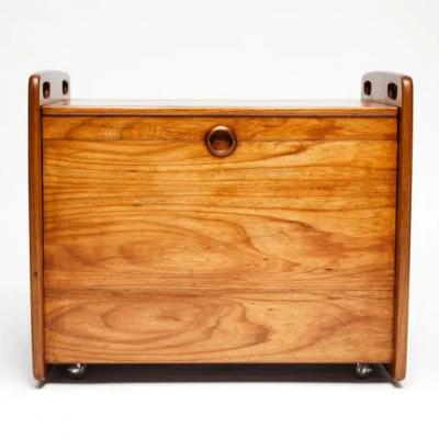 Sergio Rodrigues Brazilian Modern Bar Cart in Hardwood by Sergio Rodrigues for Oca 1962 Brazil