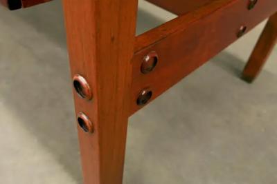 Sergio Rodrigues Brazilian Modern Desk in Hardwood with Floating Drawers Sergio Rodrigues 1960s