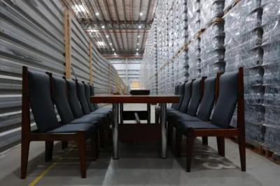 Sergio Rodrigues Brazilian Modern Dining or Conference Table in Hardwood Metal Sergio Rodrigues