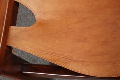 Sergio Rodrigues Brazilian Modern Kilin Lounge Chairs in Leather Jacaranda by Sergio Rodrigues