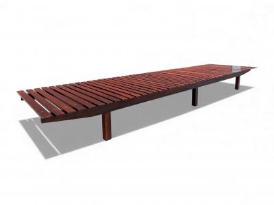 Sergio Rodrigues Brazilian Modern Mucki bench in Rosewood Sergio Rodrigues 1958