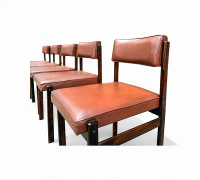 Sergio Rodrigues Brazilian Modern Set of 5 Tiao Dining Chairs Sergio Rodrigues 1959