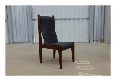 Sergio Rodrigues Brazilian Modern Twelve Chair Set in Hardwood Leather Sergio Rodrigues 1960s