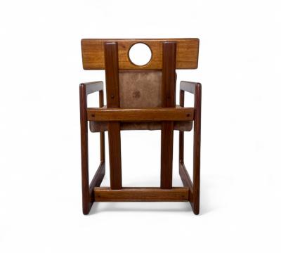 Sergio Rodrigues Cuiaba Dining Chair with Armrests Sergio Rodrigues 1970s