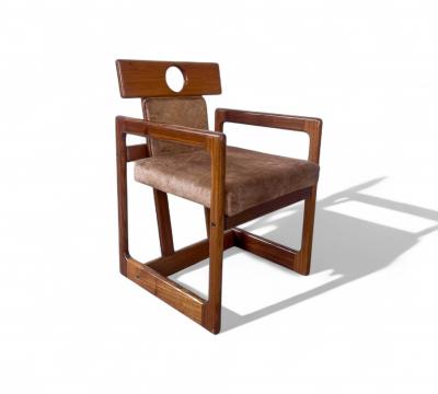 Sergio Rodrigues Cuiaba Dining Chair with Armrests Sergio Rodrigues 1970s