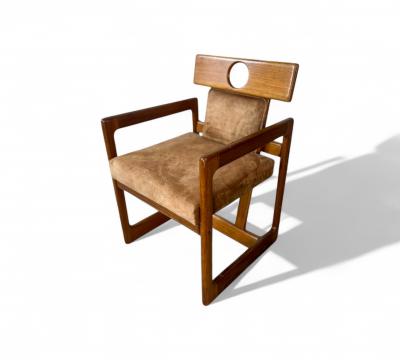 Sergio Rodrigues Cuiaba Dining Chair with Armrests Sergio Rodrigues 1970s