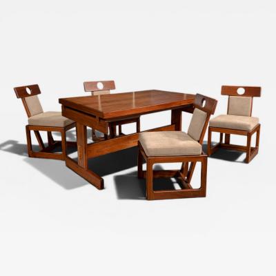 Sergio Rodrigues Cuiaba Dining Set in Hardwood Sergio Rodrigues 1970s Lot 477 478