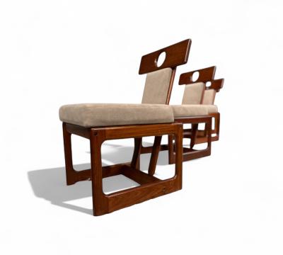 Sergio Rodrigues Cuiaba Dining Set in Hardwood Sergio Rodrigues 1970s Lot 478 479