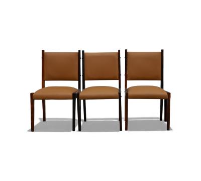 Sergio Rodrigues Dining Chairs in Rosewood Leather Sergio Rodrigues for Bloch 1960s