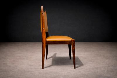 Sergio Rodrigues Dining Chairs in Rosewood Leather Sergio Rodrigues for Bloch 1960s