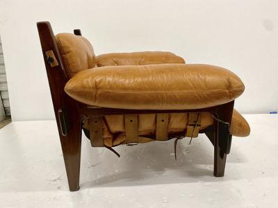 Sergio Rodrigues JACARANDA AND LEATHER MISCHEVIOUS CHAIR BY SERGIO RODRIGUES