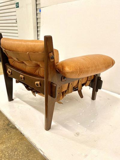 Sergio Rodrigues JACARANDA AND LEATHER MISCHEVIOUS CHAIR BY SERGIO RODRIGUES