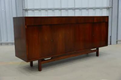 Sergio Rodrigues Mid Century Modern Credenza in Hardwood by Sergio Rodrigues 1960 s