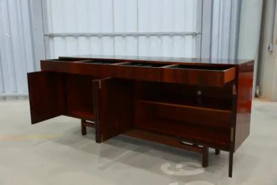 Sergio Rodrigues Mid Century Modern Credenza in Hardwood by Sergio Rodrigues 1960 s